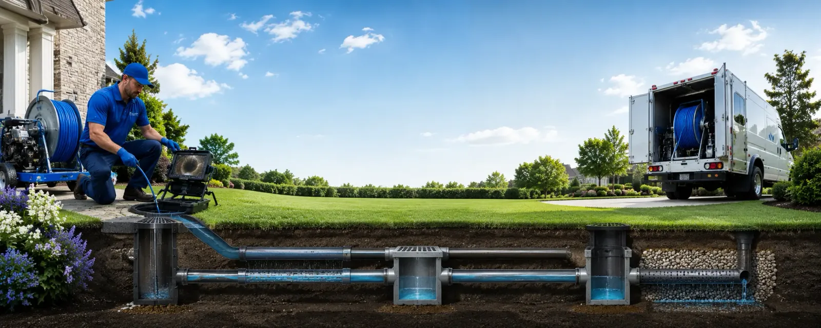 Outdoor drain cleaning information for Archibald, LA